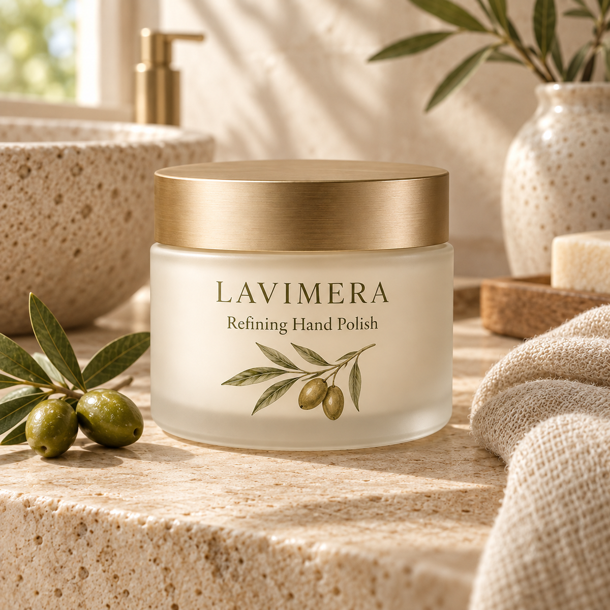 LAVIMERA Refining Hand Polish in an elevated hand-care ritual