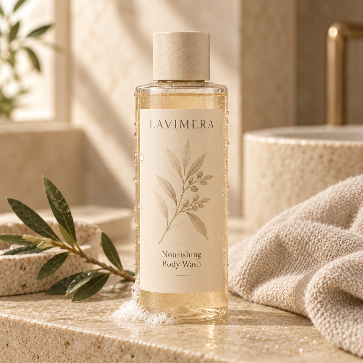 LAVIMERA Nourishing Body Wash in a daily cleansing ritual