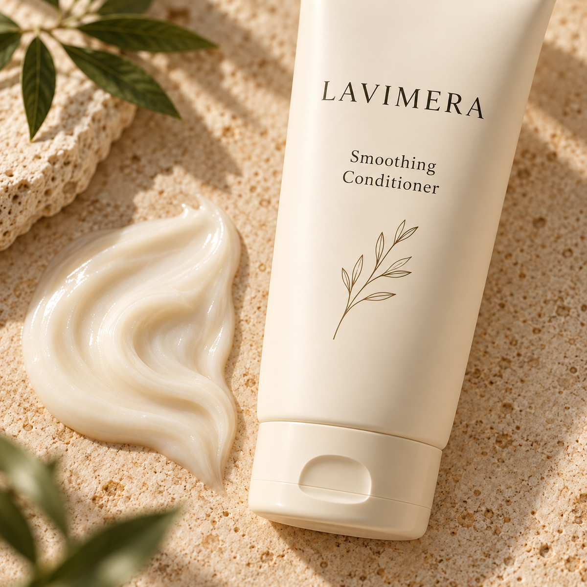 Close-up of LAVIMERA Smoothing Conditioner texture